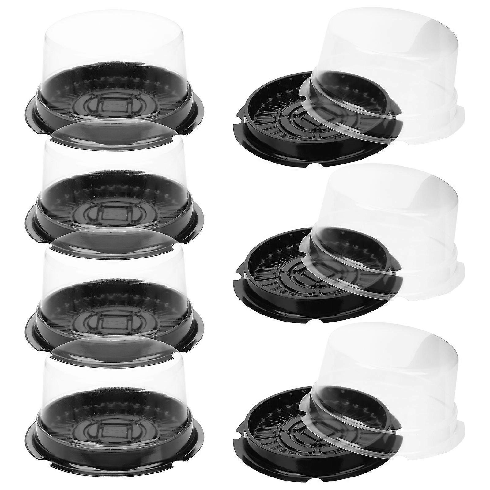 Cake Containers Plastic Food Packaging Square Shape For Parties 50Pack