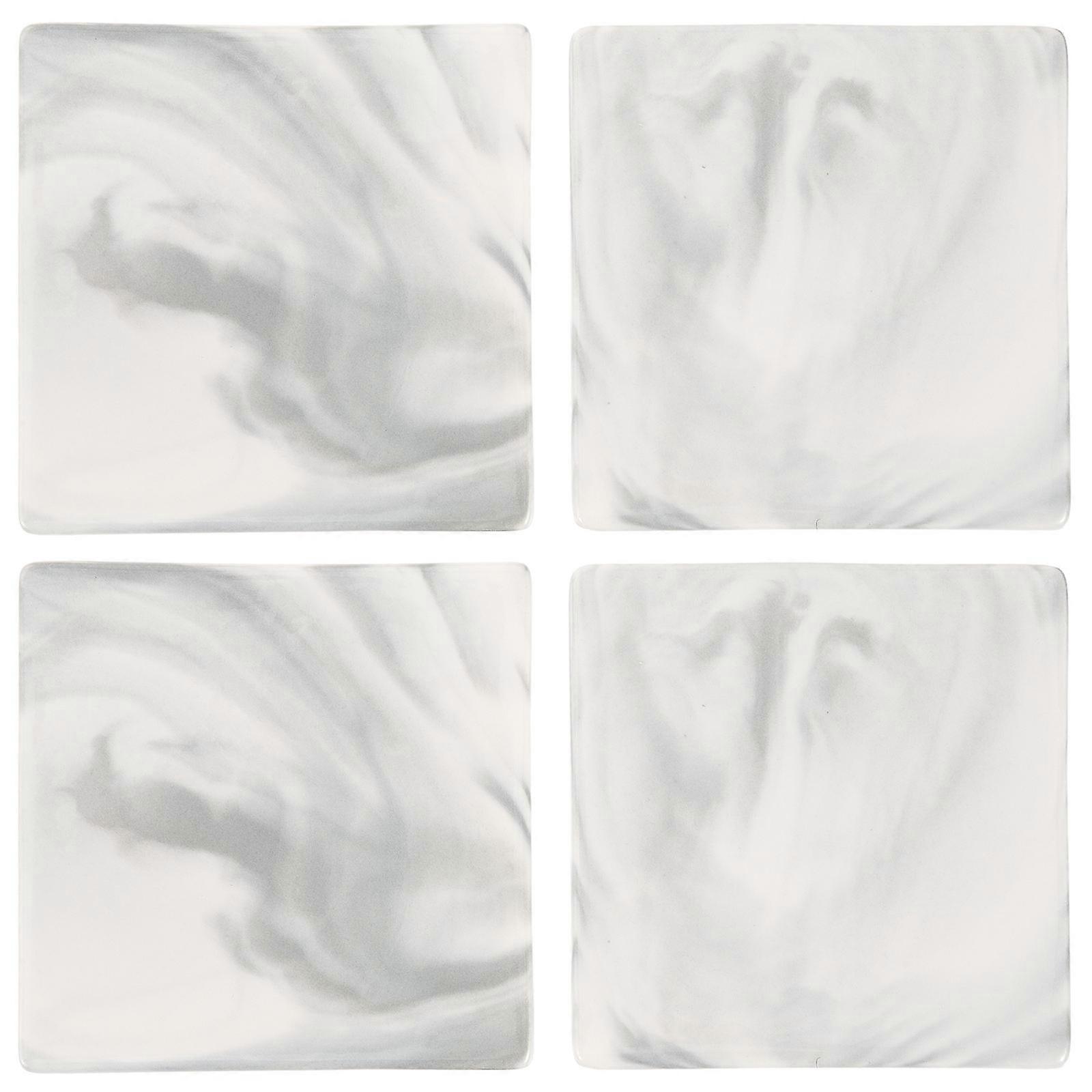 Elegant Square Ceramic Coaster 8 Pcs For General Consumers In Home And Bar Heat Insulation Features