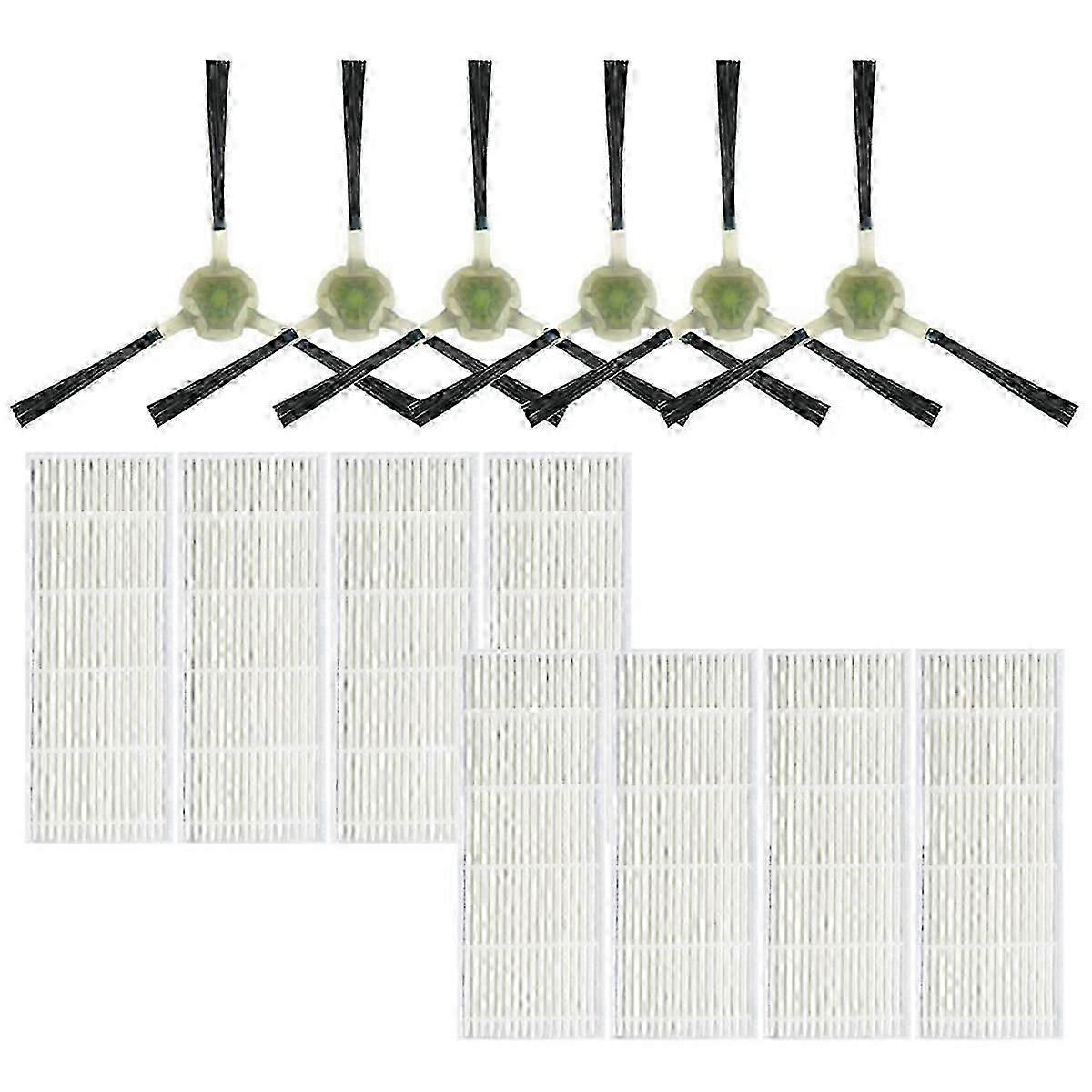 14PCS for Lefant Robotic Vacuum Cleaner HEPA Filter Side Brushes