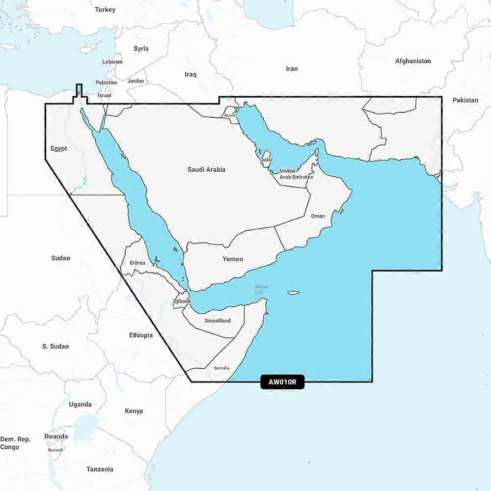 Garmin Navionics + Chart: Aw010r - The Gulf & Red Sea