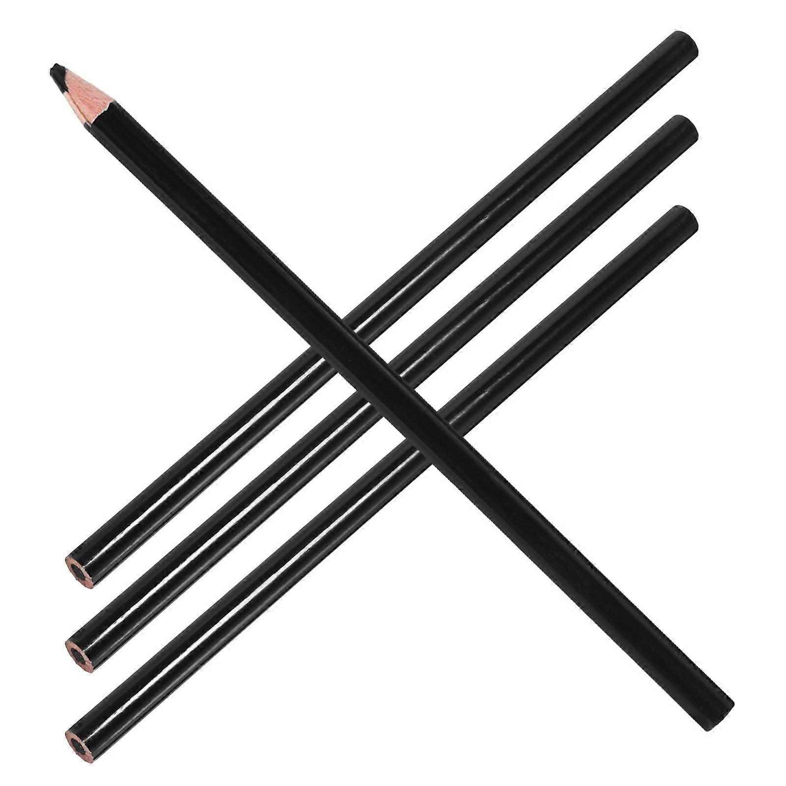 8 Pcs Black Multipurpose Marking Pencil for Professionals in Industrial Manufacturing and Sewing Use with Cylindrical Shape
