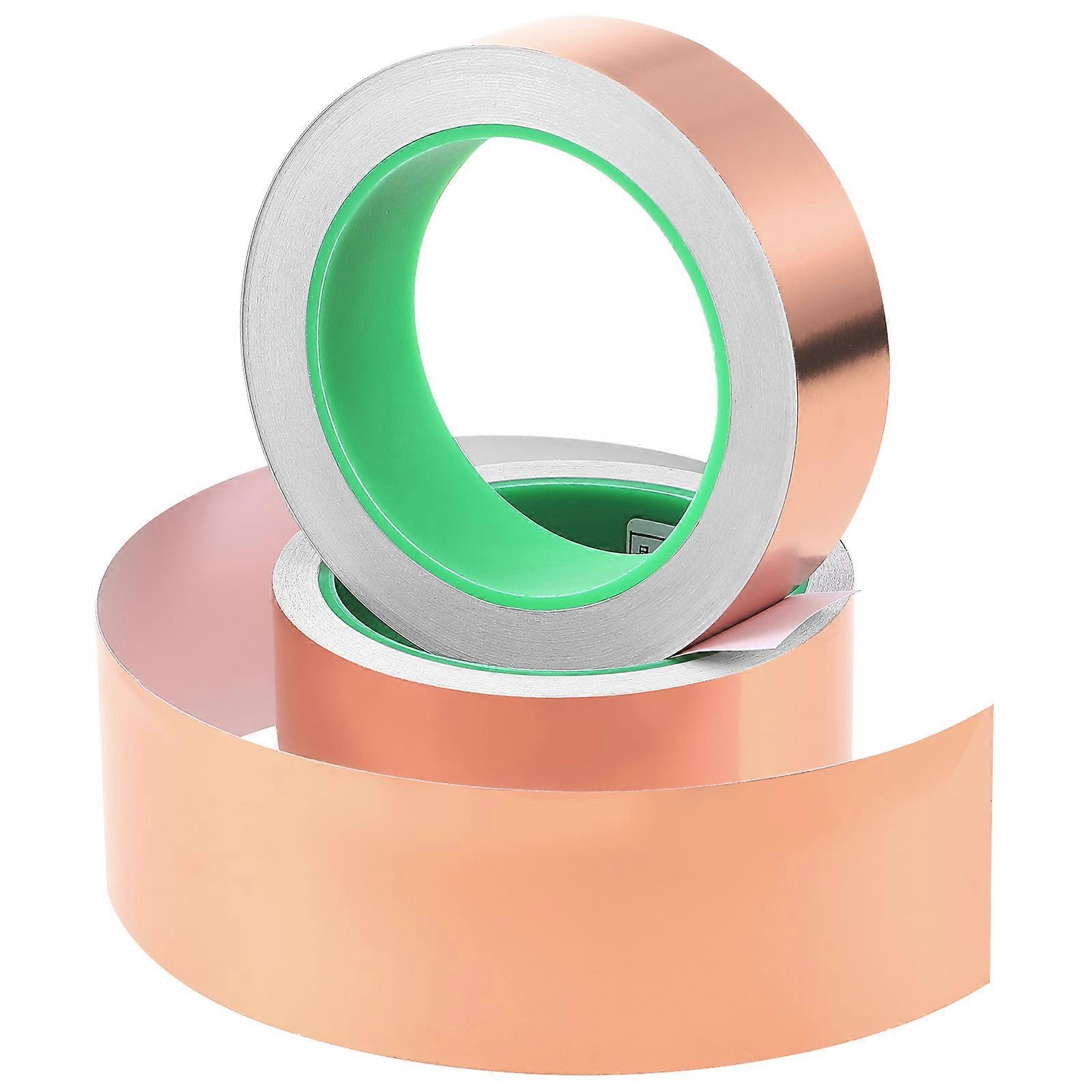Double-Sided Copper Tapes for Shielding Repairs 6 Rolls with Strong Adhesion