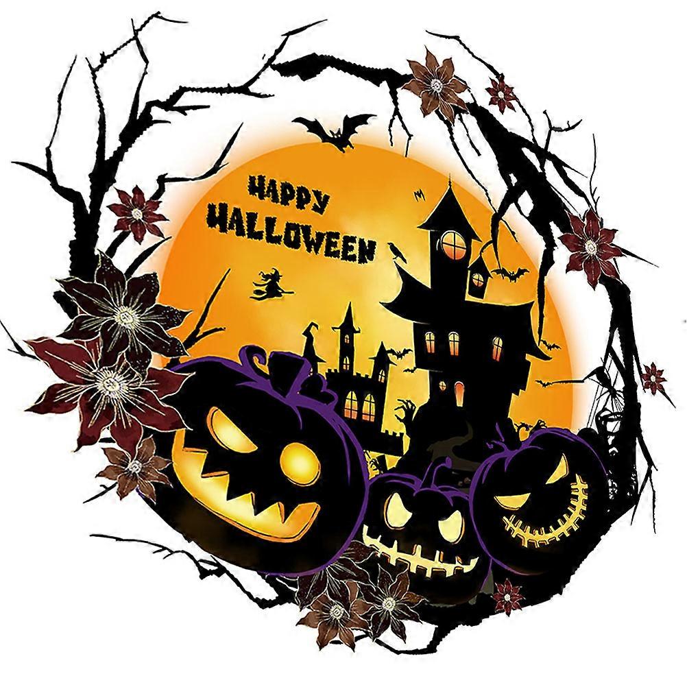 Festive Halloween Theme 2Pcs PVC Wall Sticker For Shop And Window Use In 30X30CM Size Offering Removable Feature