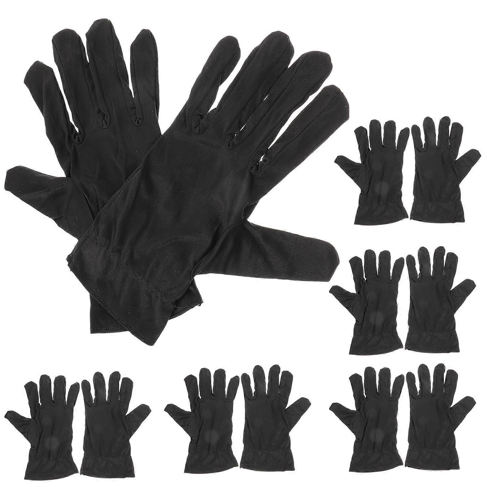 Black Inspection Gloves Cotton Gloves for Jewelry Handling 18Pairs