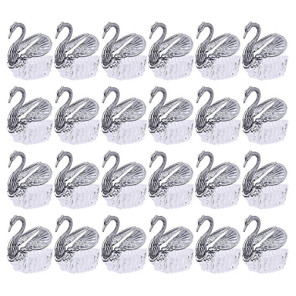 Candy Storage Boxes Silver Wedding Candy Boxes for Storage 72Pcs