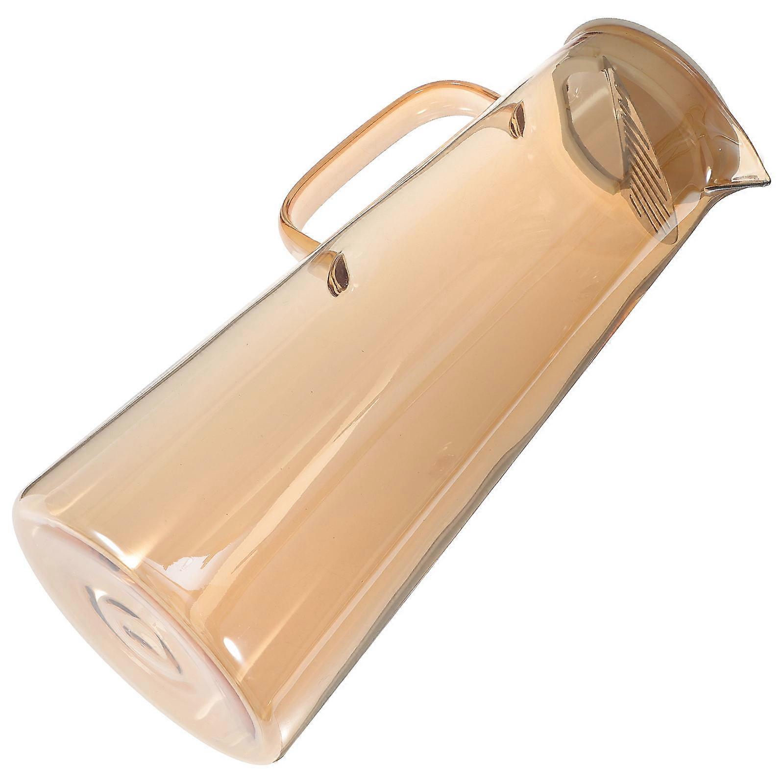 Household Water Pitcher Set 3Pcs Light Brown Rectangular Cooling Ideal For Restaurant Use