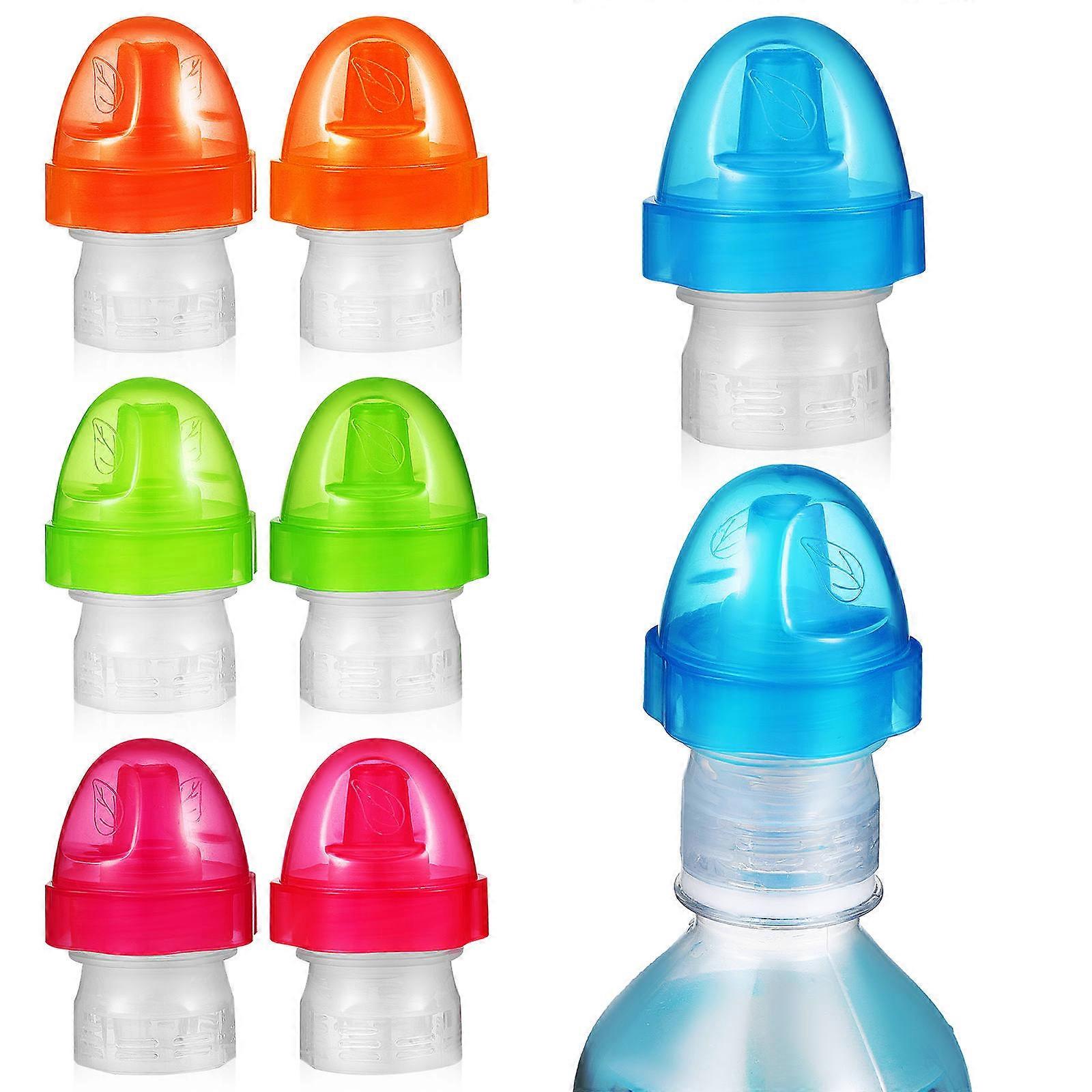 Silicone Water Bottle Lid Tops For Toddlers 16 Pcs Custom Fit Encourage Independent Drinking Assorted Color