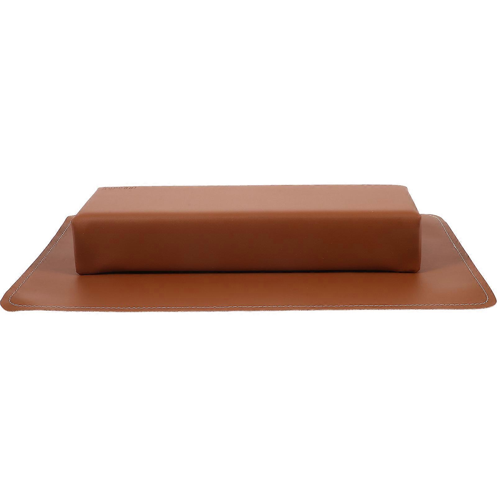 Coussin repose-mains pour nail art, coussin repose-bras pour manucure, lot de 4, marron