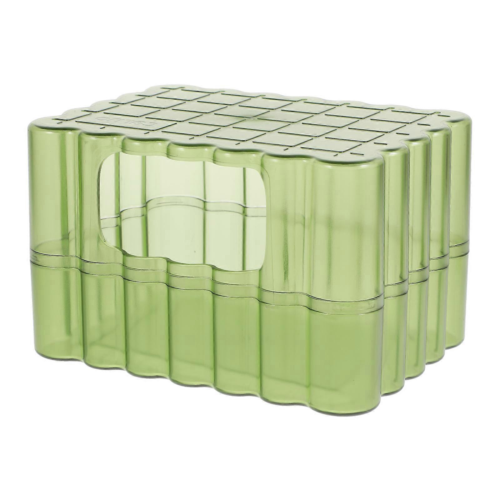 2Pcs Hamster Bathtub Green Accessory for Small Animals Bath Use