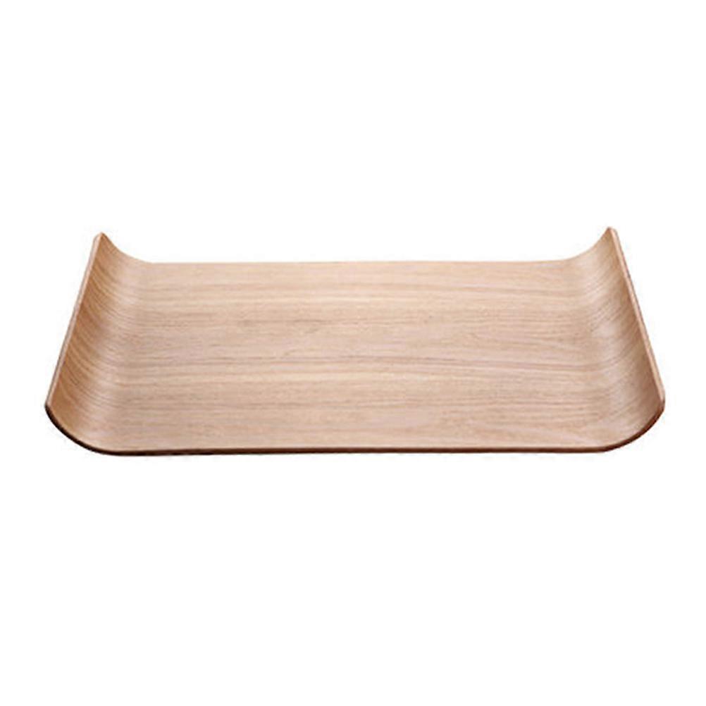 Wooden Fruit Tray Solid Wood Square Serving Tray for Holding 3Pcs Set