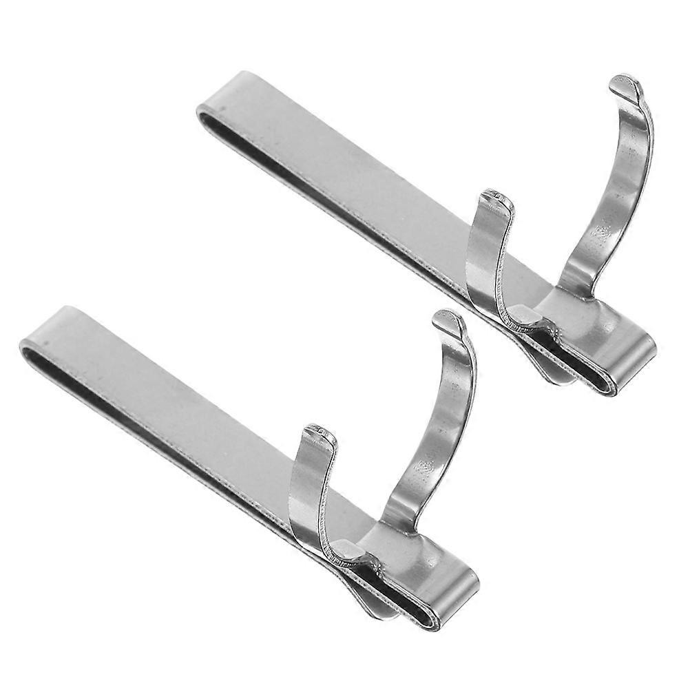 Metal Flashlight Clip Duty Belt Keeper for Fixing 4Pcs Adjustable Clamp