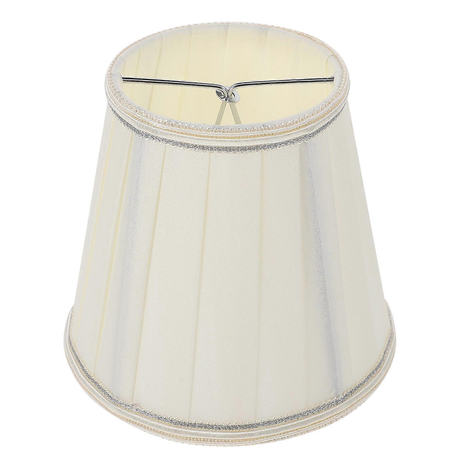 Delicate Lampshade Velvet Lamp Shade Simple Style Home Decoration Beige 13X13X14CM Protect From Dust 1Pack