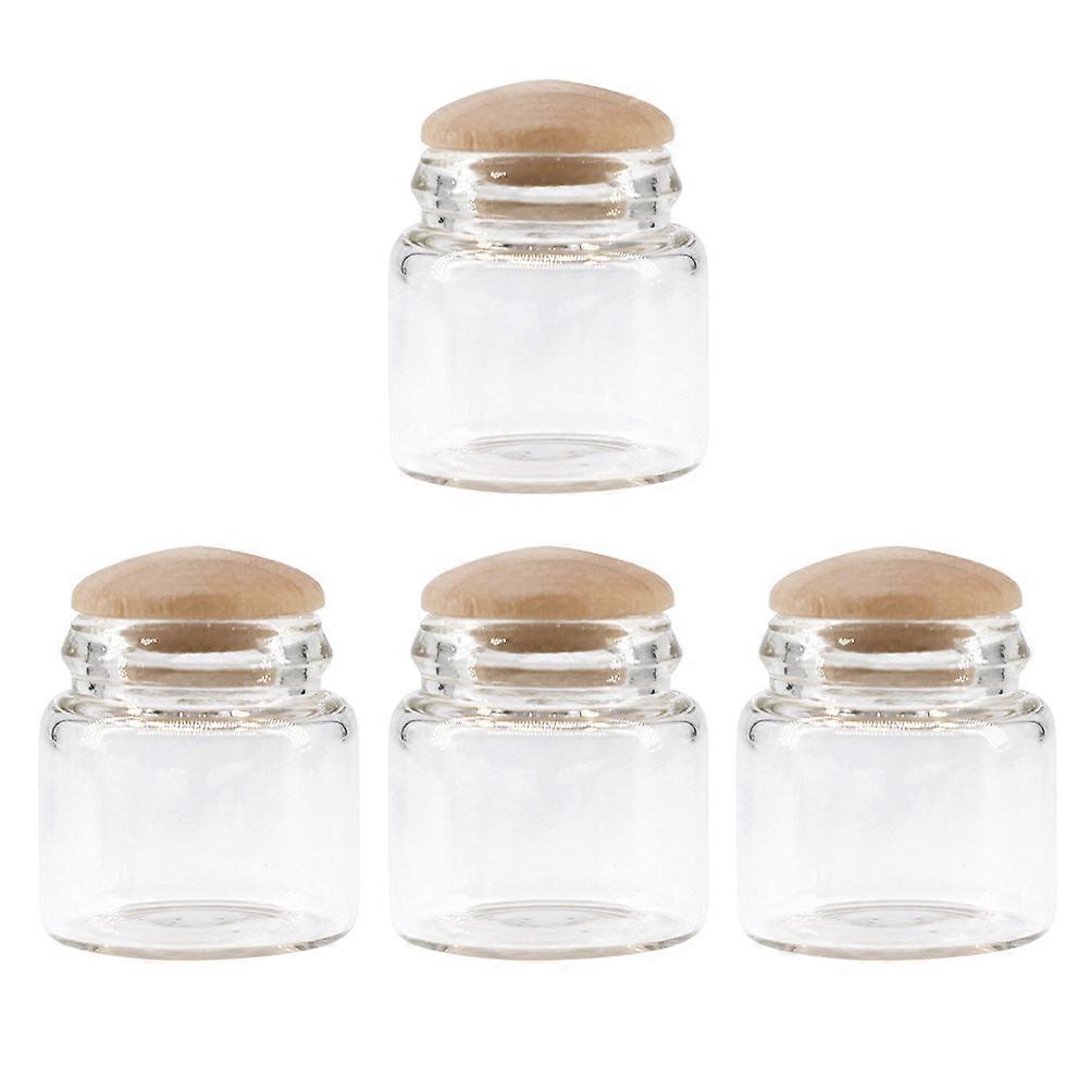 Creative Mini Candy Jar Glass Container for Decor 8Pcs Assorted Color