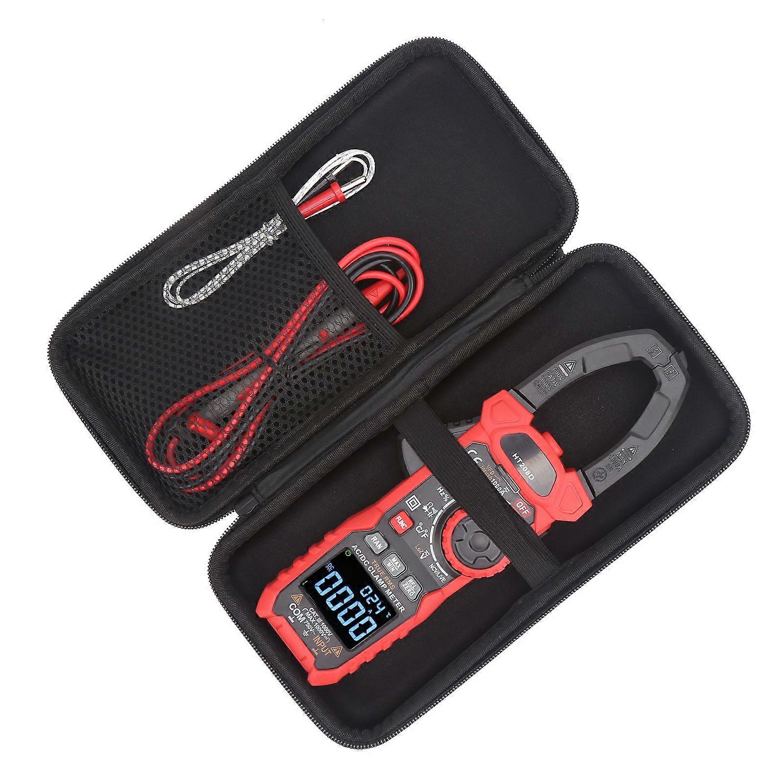 HT208D Digital Clamp Meter AC/DC Voltage Current NCV Tester Multimeter 6000 Counts