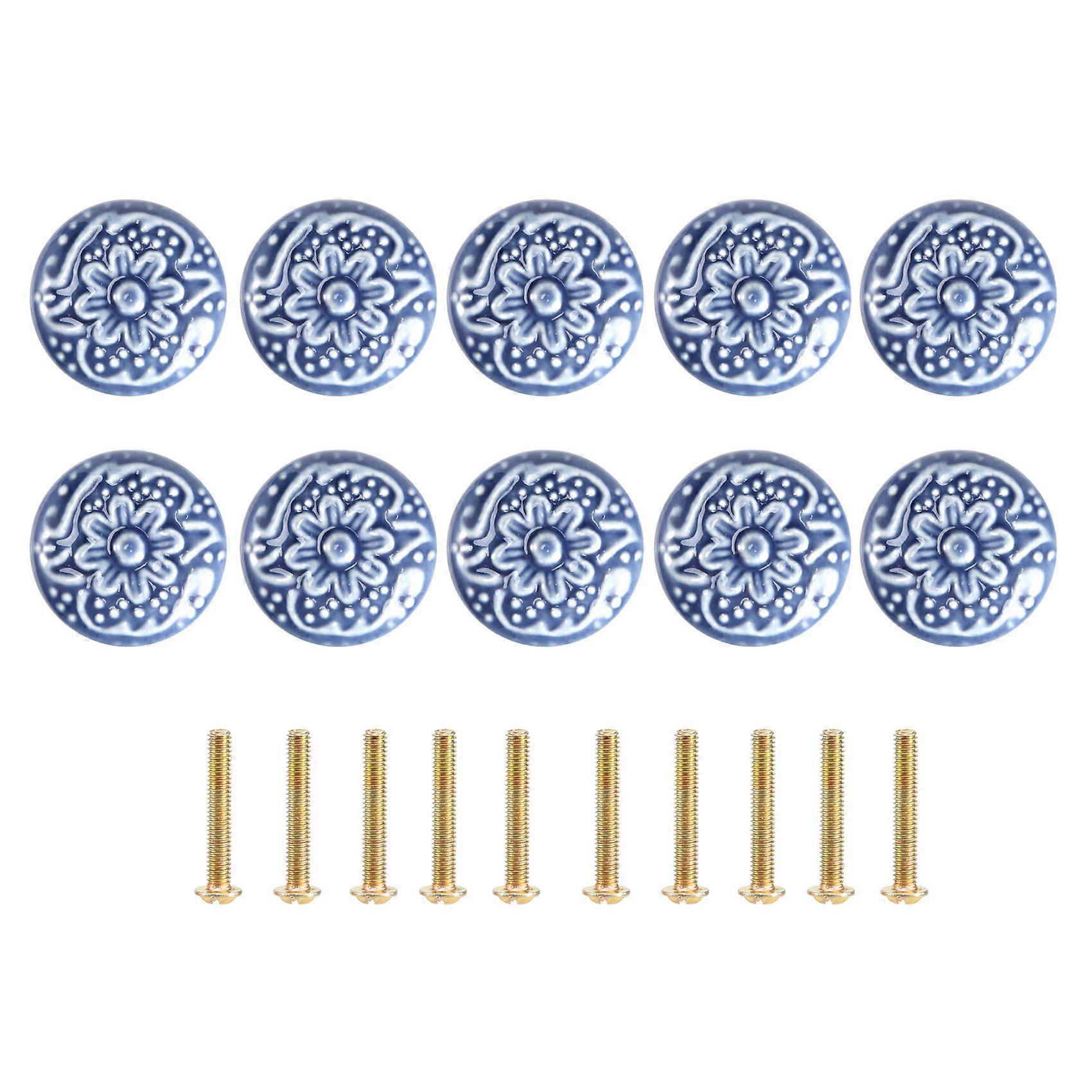 10PCS Cabinet Knobs Handles for Kitchen Furniture Door (with Screws)