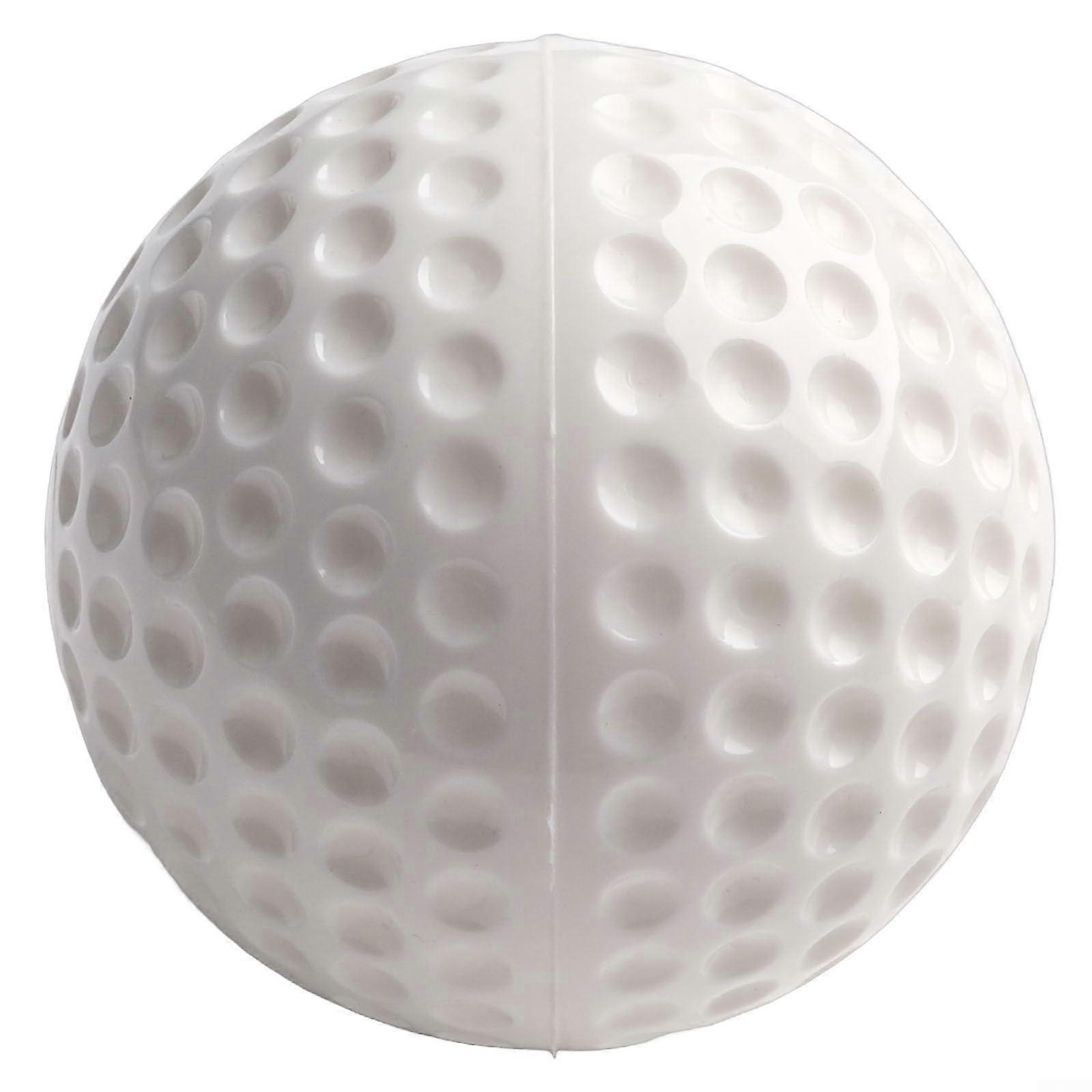 Baseball Dimpled Long Softball Training Ball 9 Inch White PU Durable Pitching Batting Practice Machine Compatible