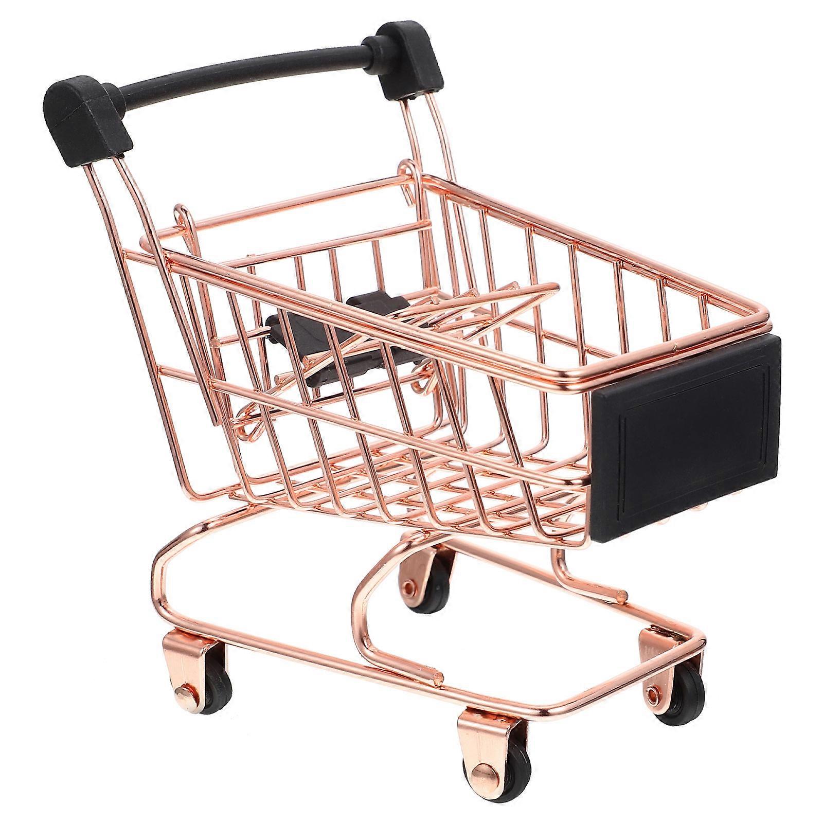 Lasten ostoskärrylelu rauta Mini-simulaatio-ostoskärrylelu