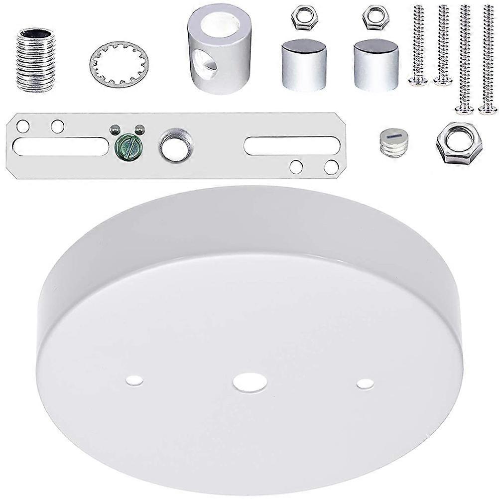 Home Ceiling Cover Plate Light Fixture Mounting Bracket 4Sets White