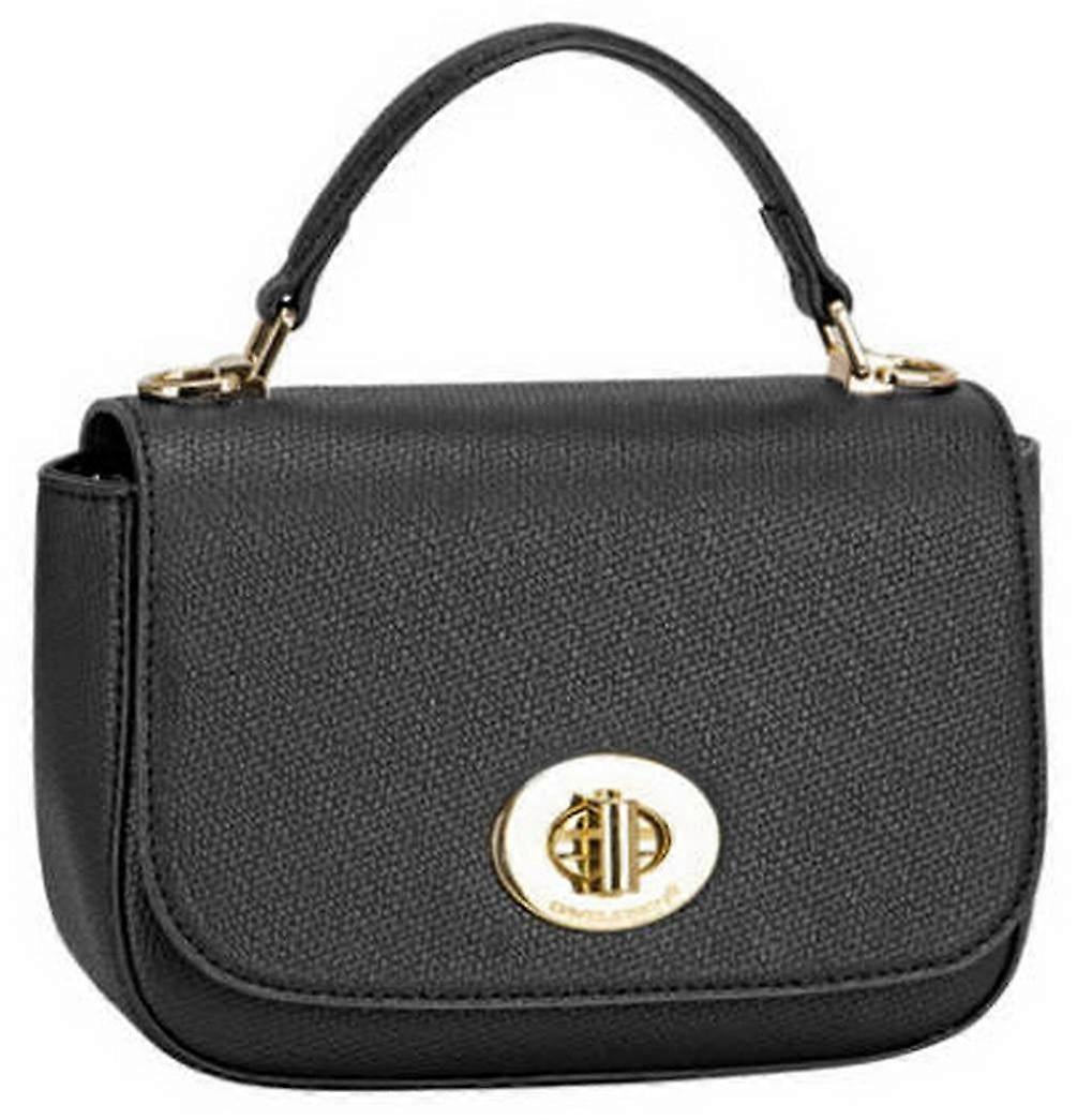 David Jones Full Flap Top Handle Grab Bag - Black