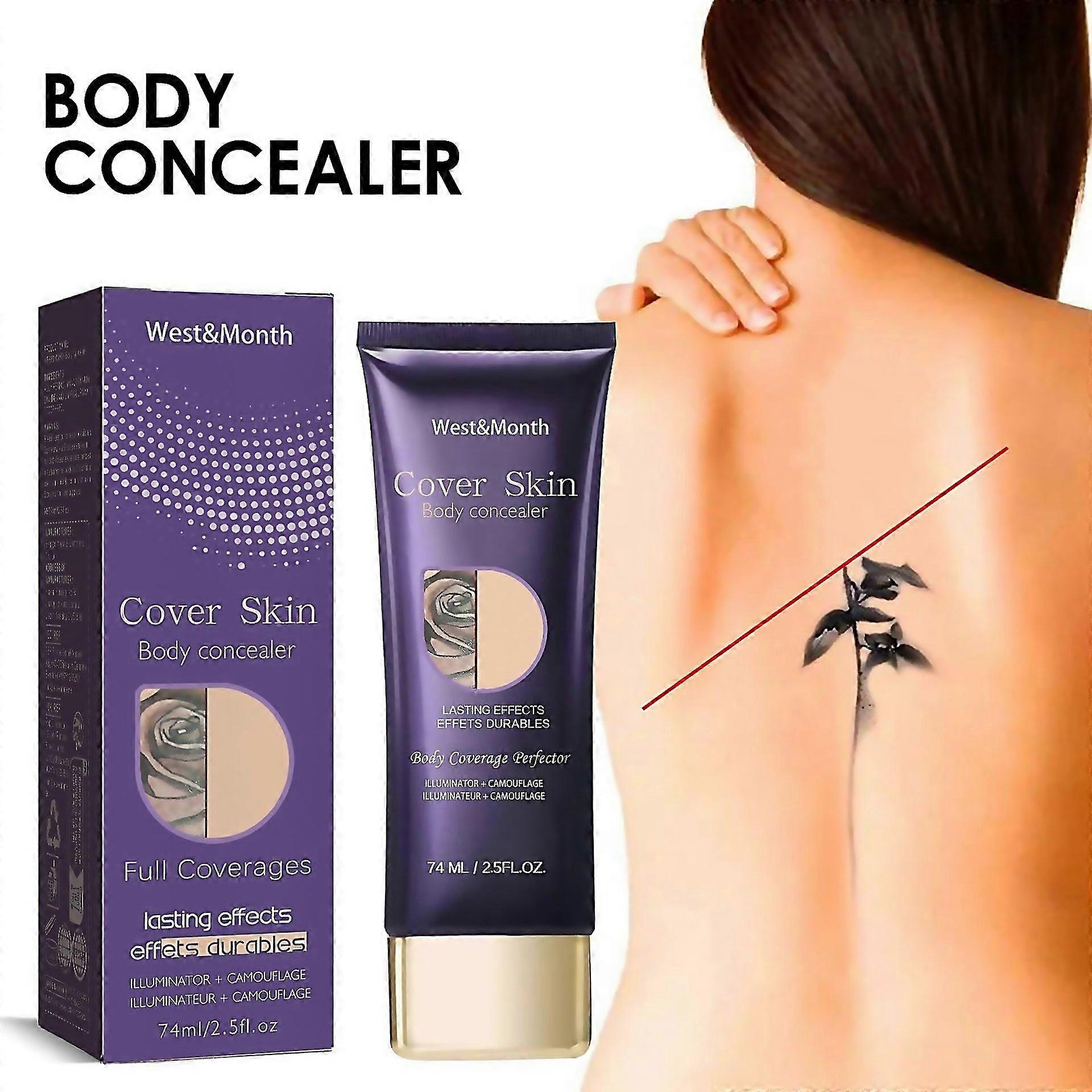 For Body Makeup Coverage Set Waterproof Complexion Perfector With Brush Longlasting Transferresistan