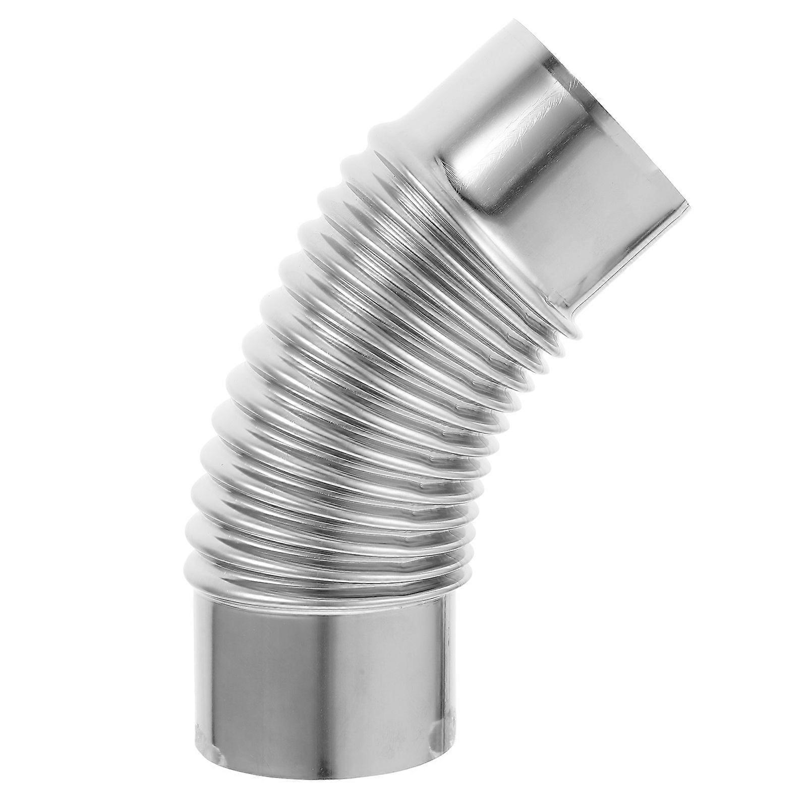 أنبوب الموقد 45 درجة أنبوب موقد الفولاذ المقاوم للصدأ مدخنة أنبوب موقد المداخن تمديد الكوع مدخنة للتخييم خيمة موقد