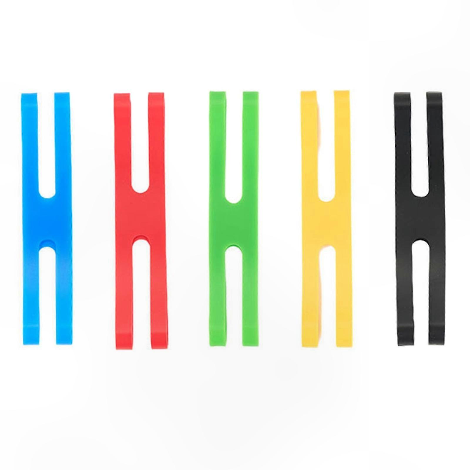 5Pcs Large Elastic Rubber Bands for Wrapping, Bags, H Bands, Assorted Colors