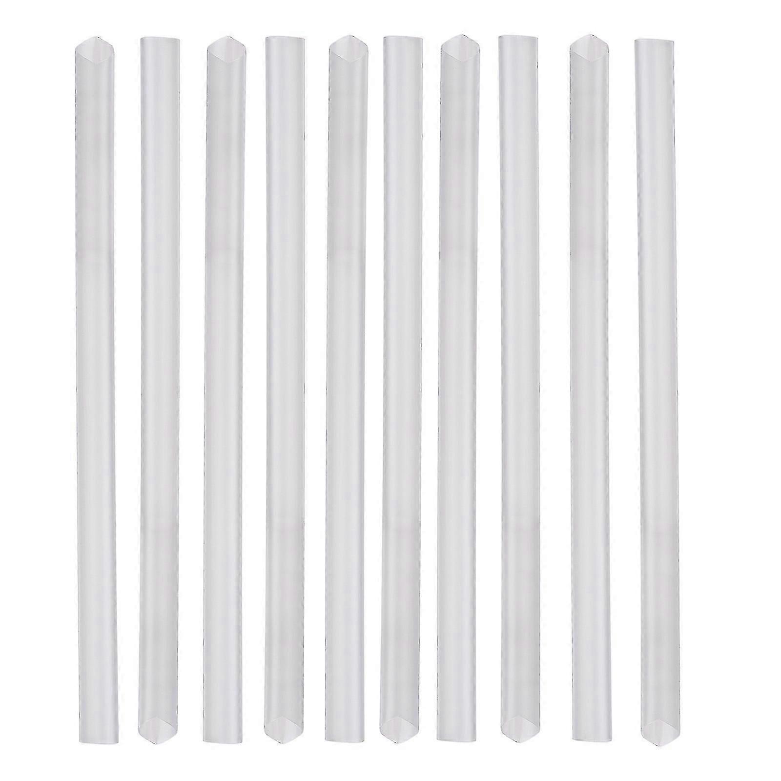 500-Piece Clear Jumbo Plastic Drinking Straws for Smoothies