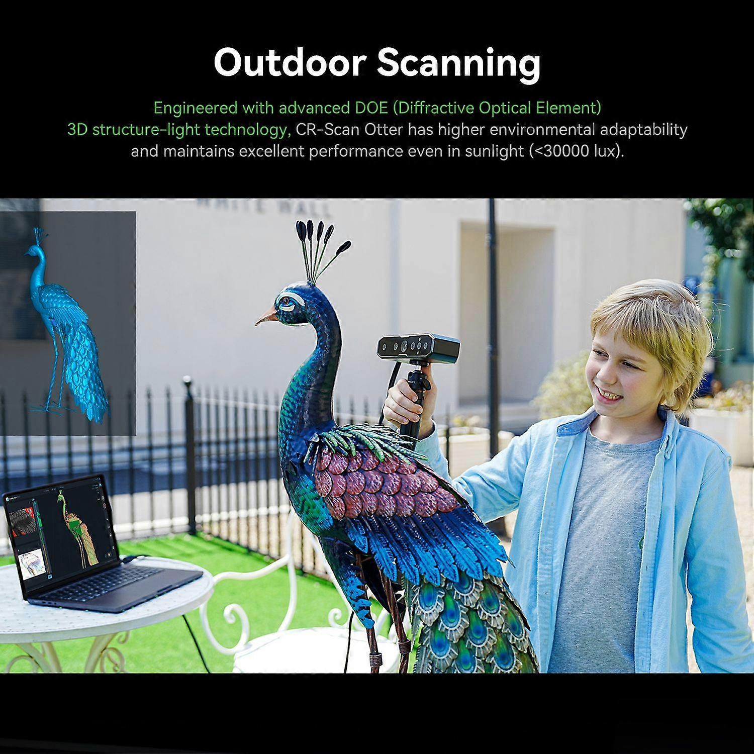 Creality 3D Scanner Otter for 3D Printing Reverse Engineering Handheld Scanner with 0.02mm Accuracy 