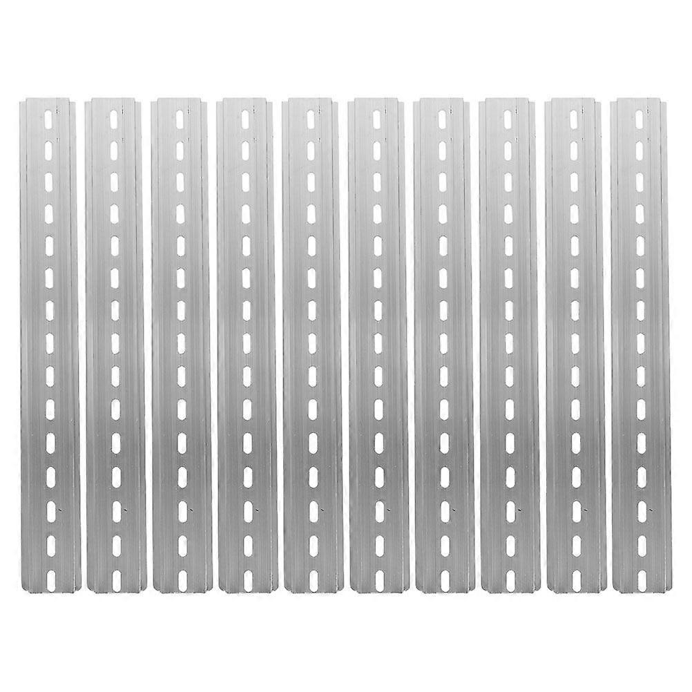 10pcs Din Rail Metal Din Rails Slotted Din Rails Replacement Industry Din Rails