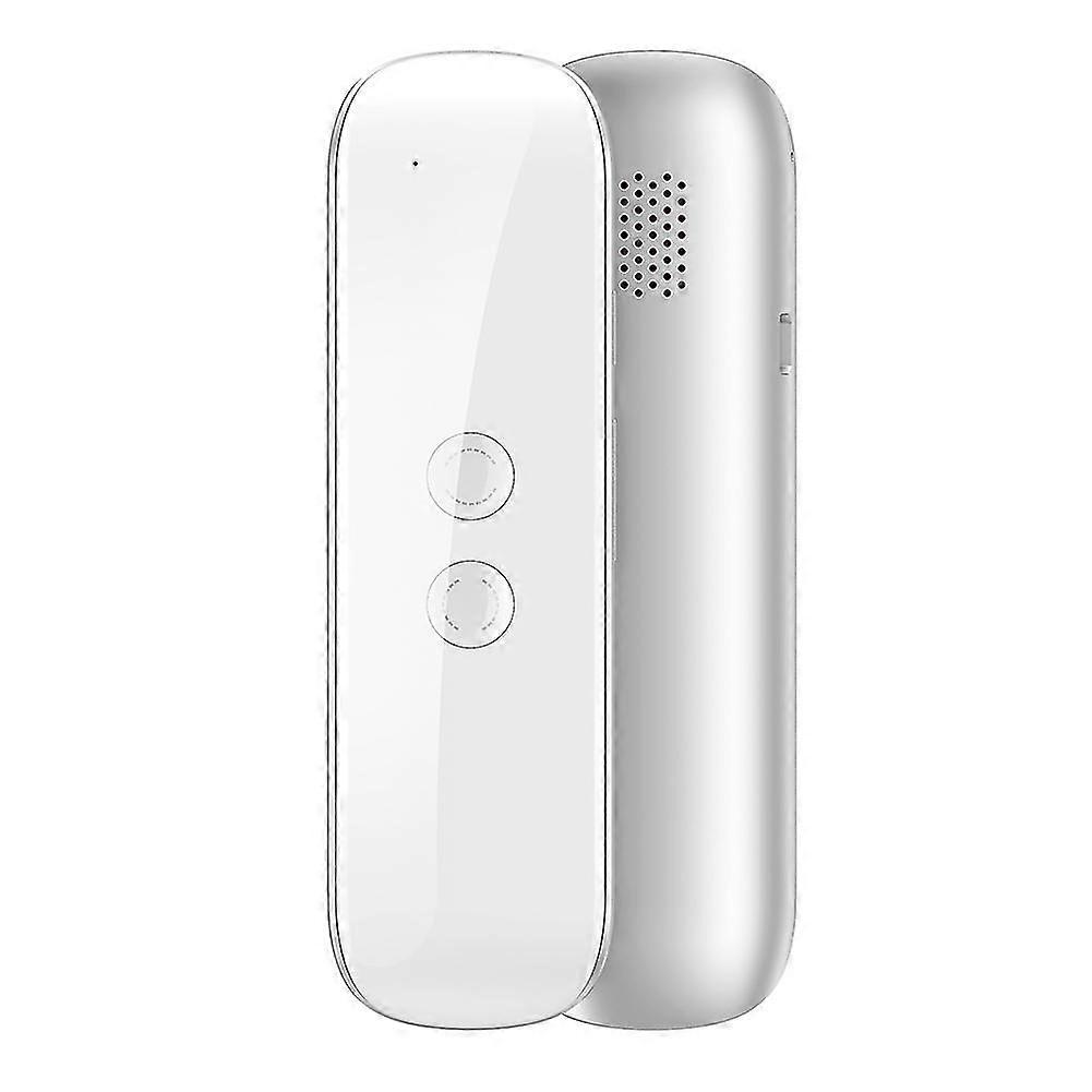 Smart Instant Translator Voice Bluetooth Translation Device Portable 40 Languages For1pcs-White