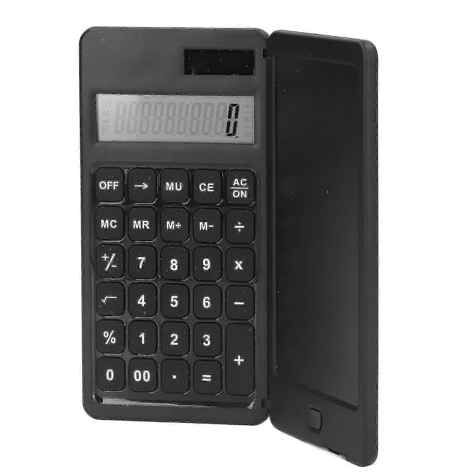 Solar Calculator with LCD Writing Tablet Portable Foldable Desktop Calculator for Office Study Room 2025