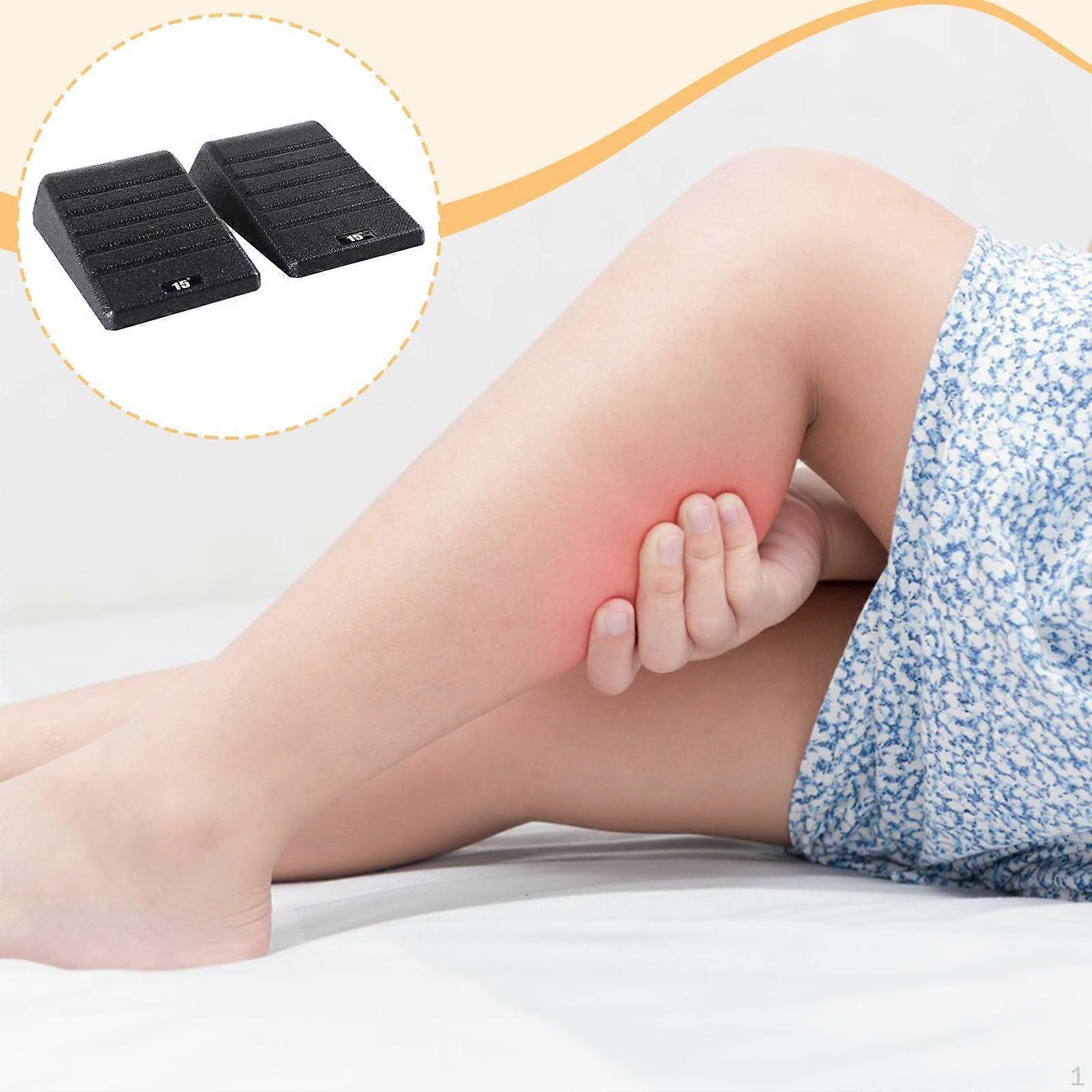 2 Pieces Squat Wedge Block Calf Stretcher Slant Board Professional Gym Versatile Leg Stretching Foot