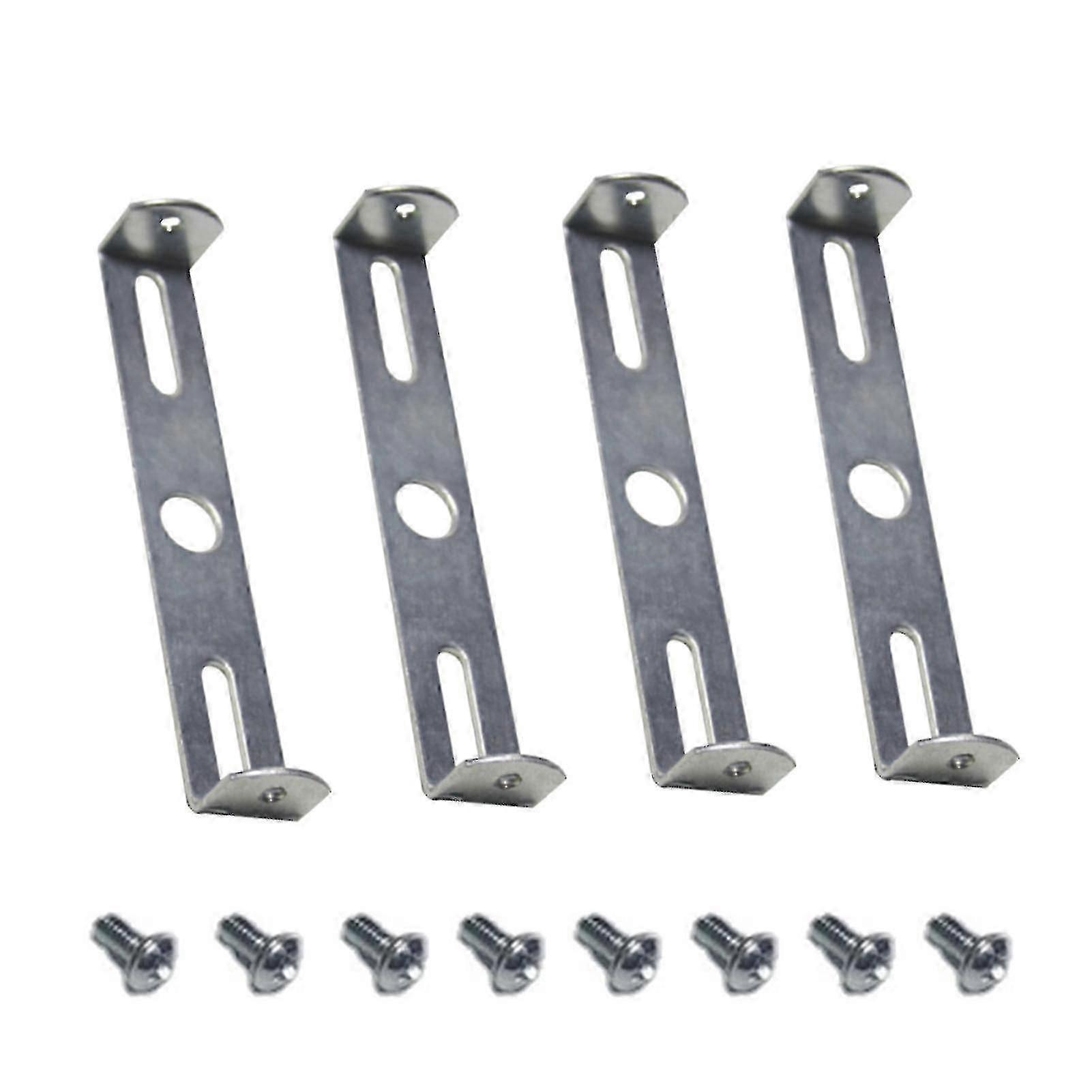 4-Pack 105mm Ceiling Mount Brackets for Light Fixtures with Screw Covers & Installation Hardware