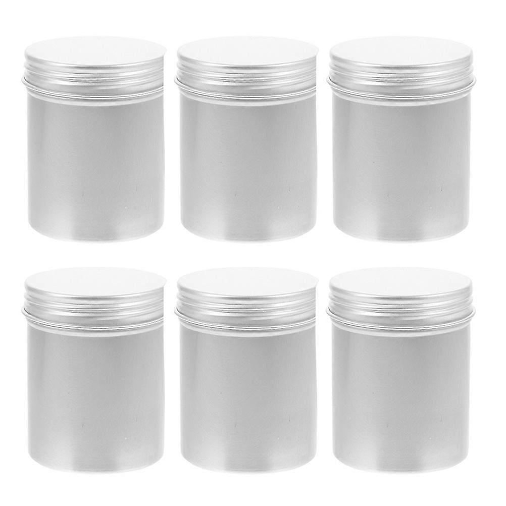6Pcs Aluminum Jars Refillable Containers Empty Jars Small Storage Container 80ml