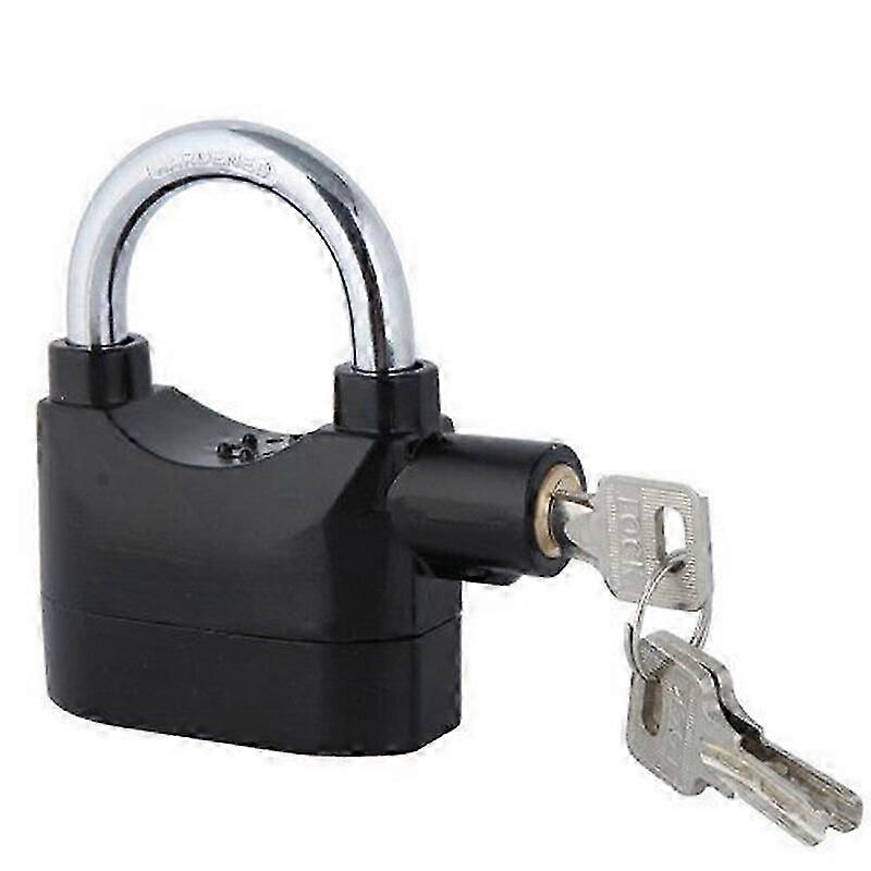 Padlock with alarm