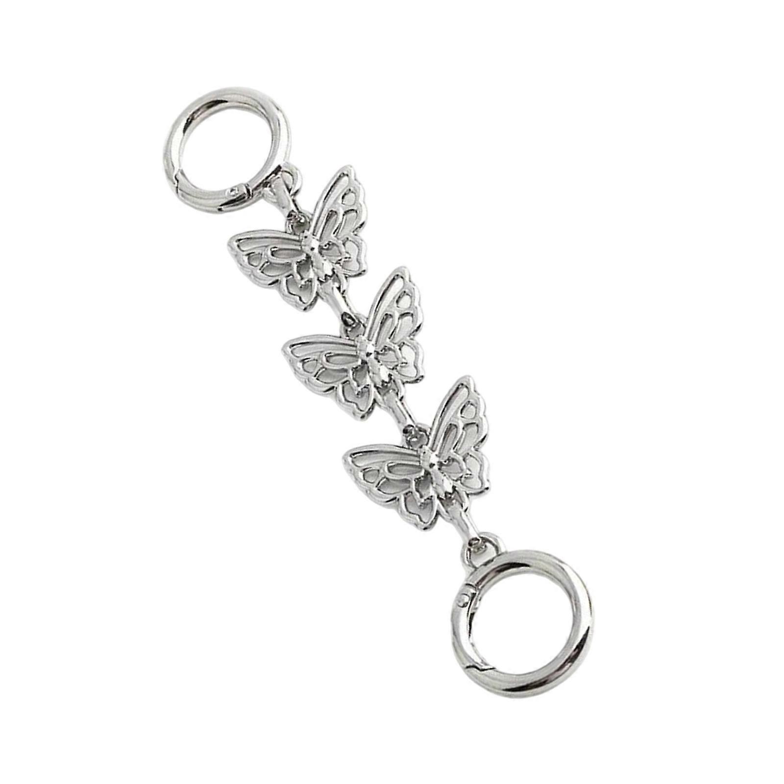 Adjustable Jewelry Extension Chain Bag Extender With Butterfly Clasp For Necklace Bracelet Length Customizations  Silver