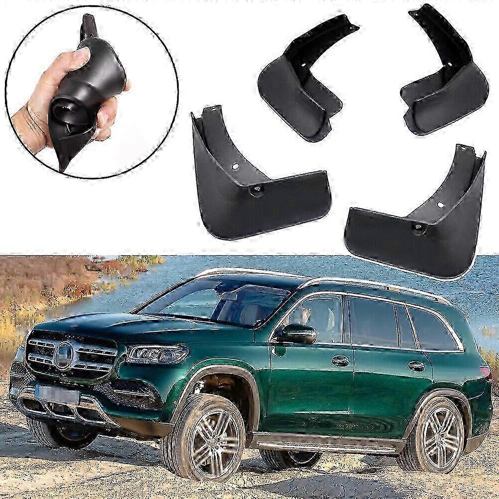 1Set Mudguard Splash Guard Mud Flaps for 2020-2024 Mercedes GLS 450, No AMG Line