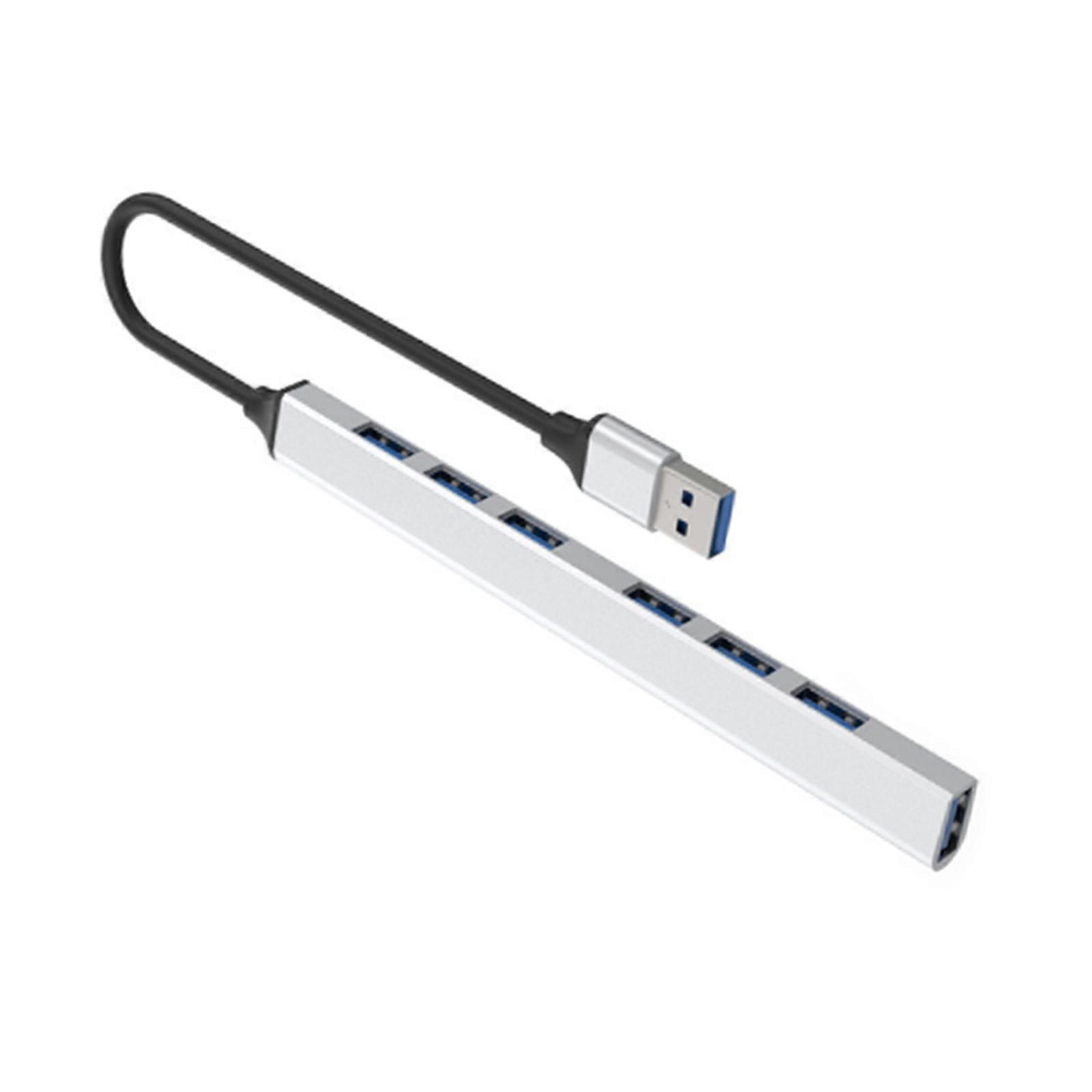 USB Hub USB Connection Docking Station 7 Ports USB Dongle Small USB Adapter,USB Hub for Laptops Data Hubs Multicolor