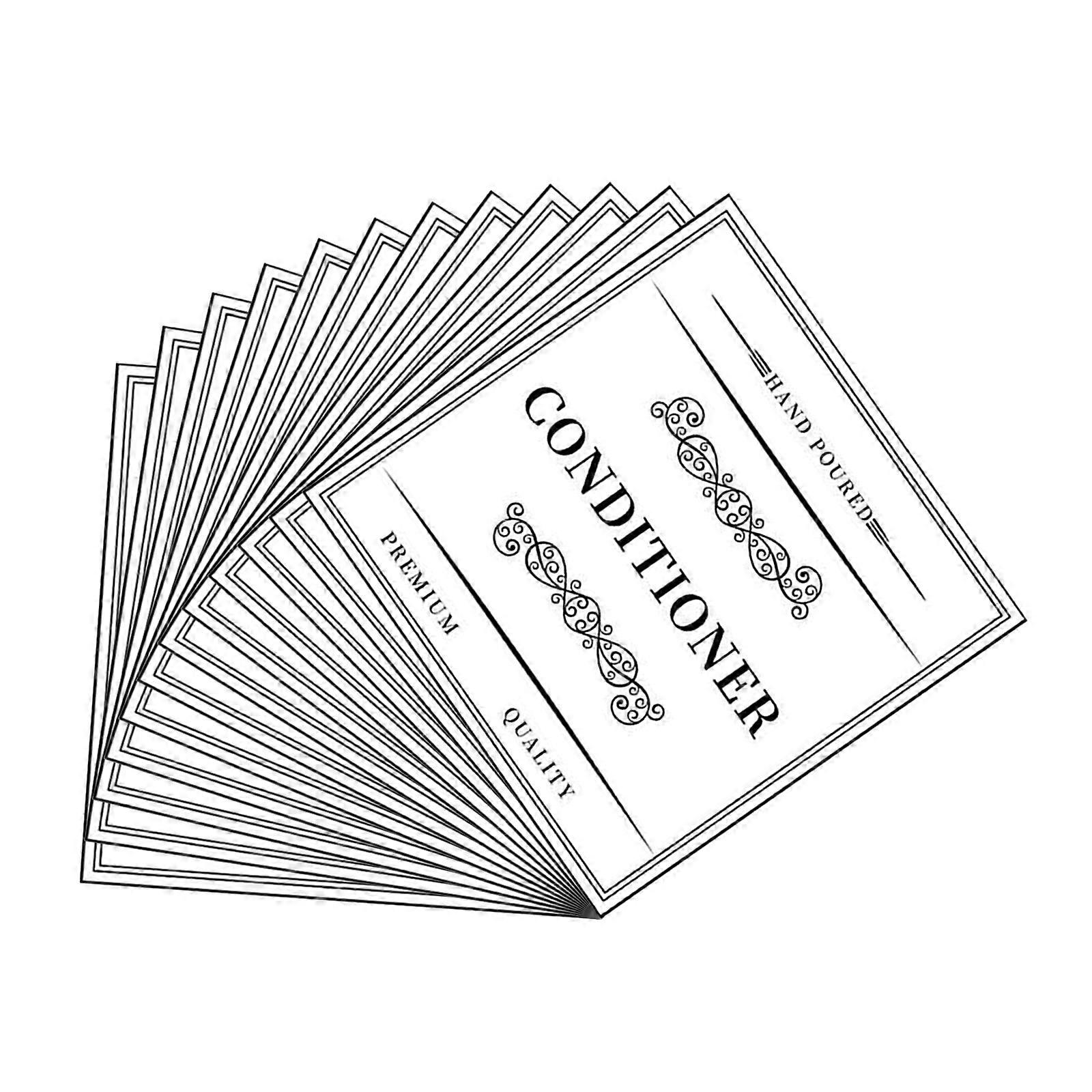 12 قطعة ملصق تسمية الحمام المقاوم للماء لسهولة التنظيم لاصق صابون غسول الفم موزع زجاجات تسميات مجموعة بيضاء