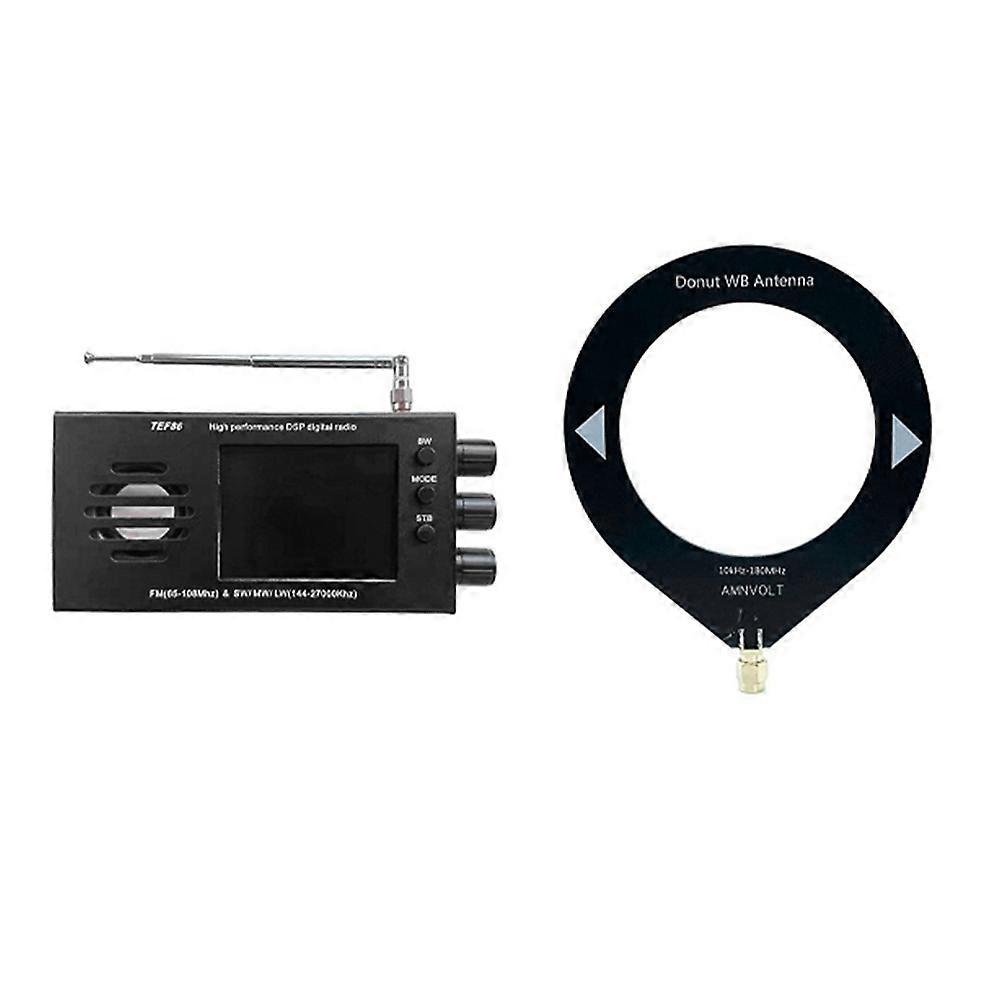 TEF6686 DSP Portable Radio Receiver Full-Band Radio Receiver with 2.8-Inch LCD Display 65-108MHZ FM Digital Radio