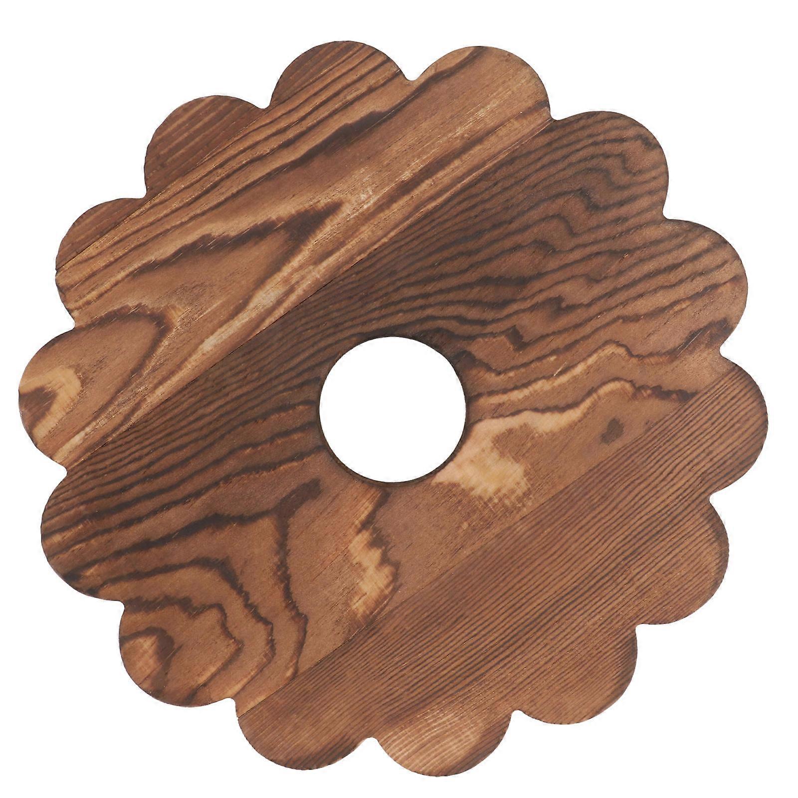 1 قطعة المنقولة زهرة وعاء الوقوف المتداول زارع البليت المتداول صينية (بني فاتح)