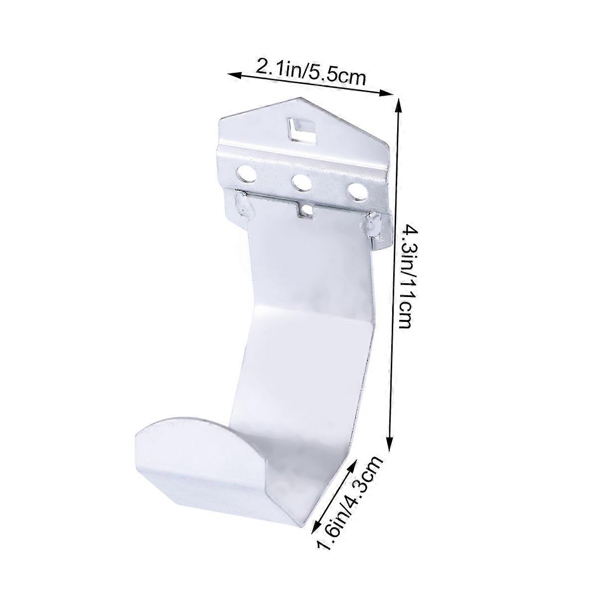 2 Pcs Multi-function Tool Hook Double Oblique Steel Storage Hooks Wall Organizer (100*40MM)