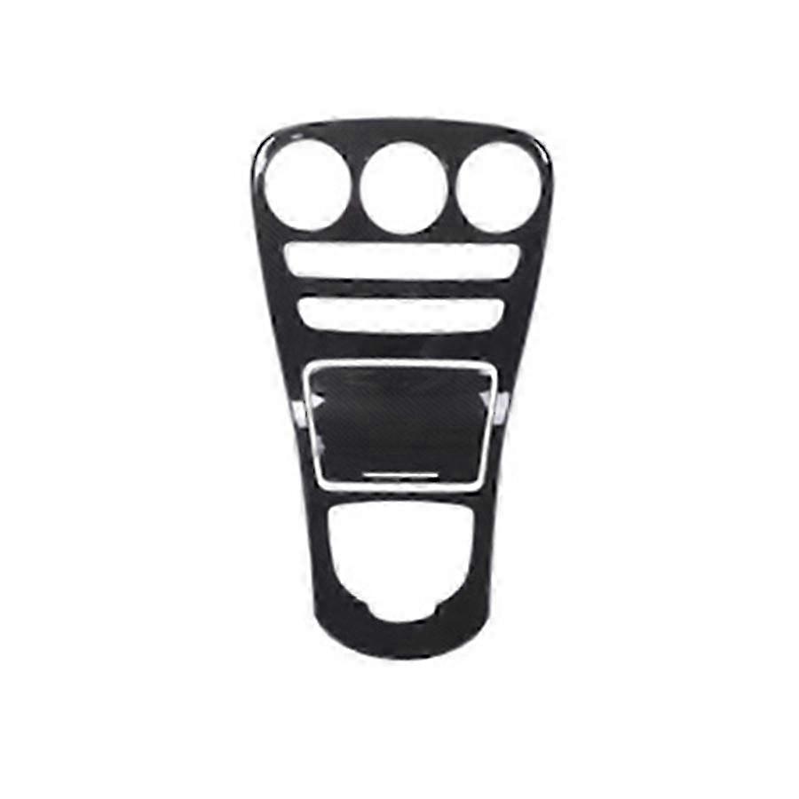 For C-Class W205 GLC X253 Car Center Console Panel Decoration ABS Carbon Fiber Sticker (Without Clock) hwy
