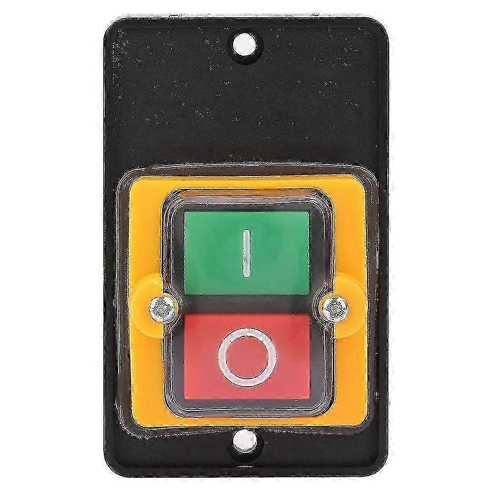 Dustproof on/off push button switch for industrial machines