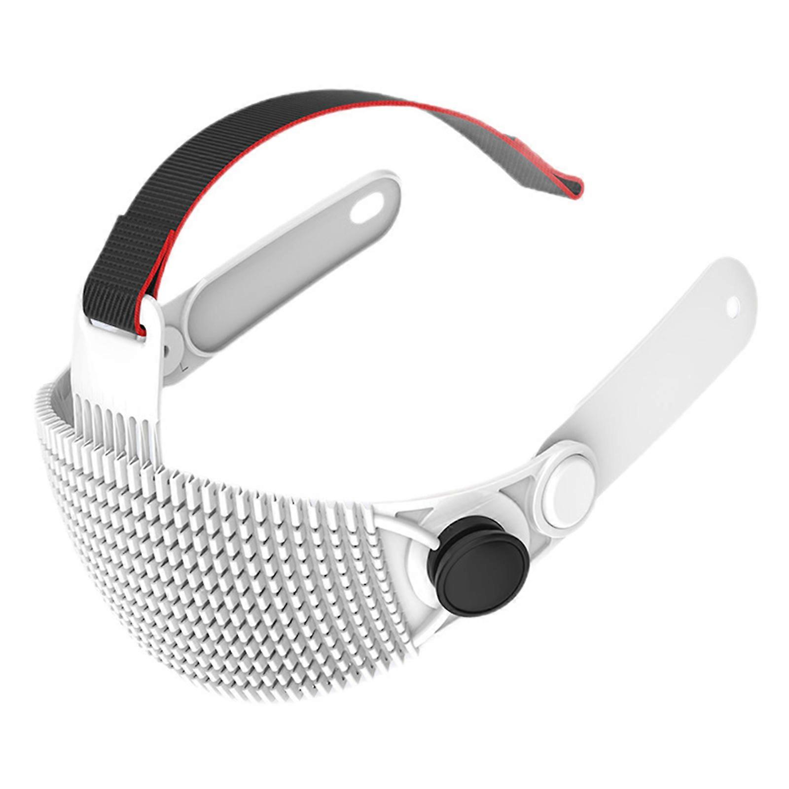 Adjustable Head Strap For VR Glasses With Breathable Memory Foam Padding Lightweighted Headband  White