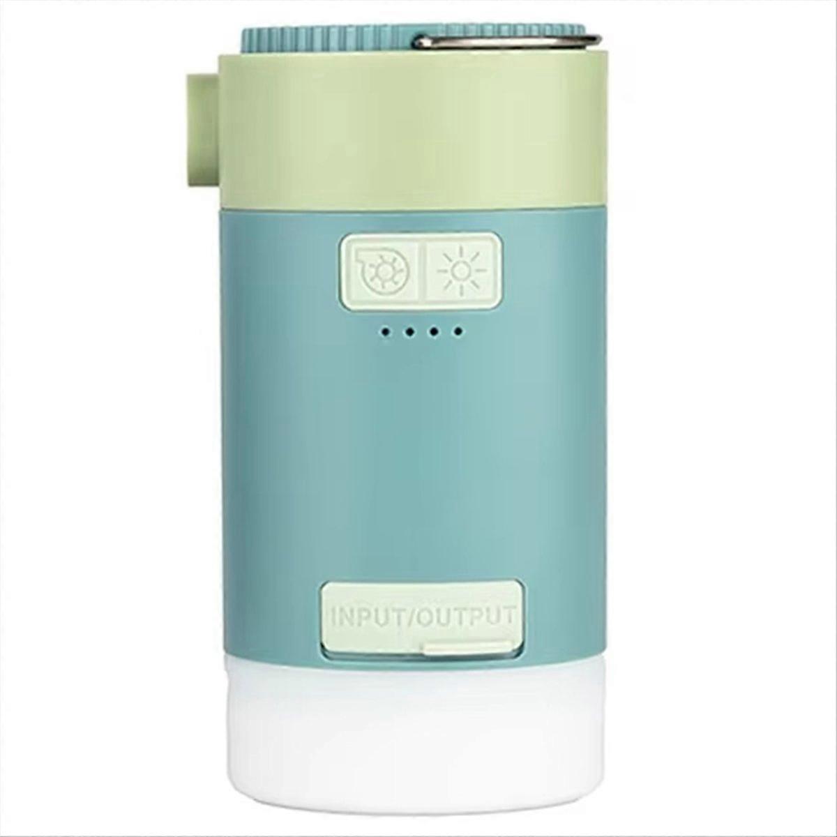 Versatile Electric Air Pump with LED Light for Outdoor Use Green