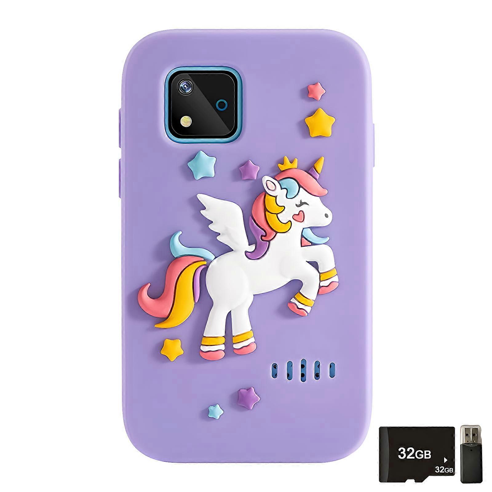 Educational Smartphone for Kids 16 Interactive Games Screen 48MP Camera Shockproof Case Animal Theme Multicolor