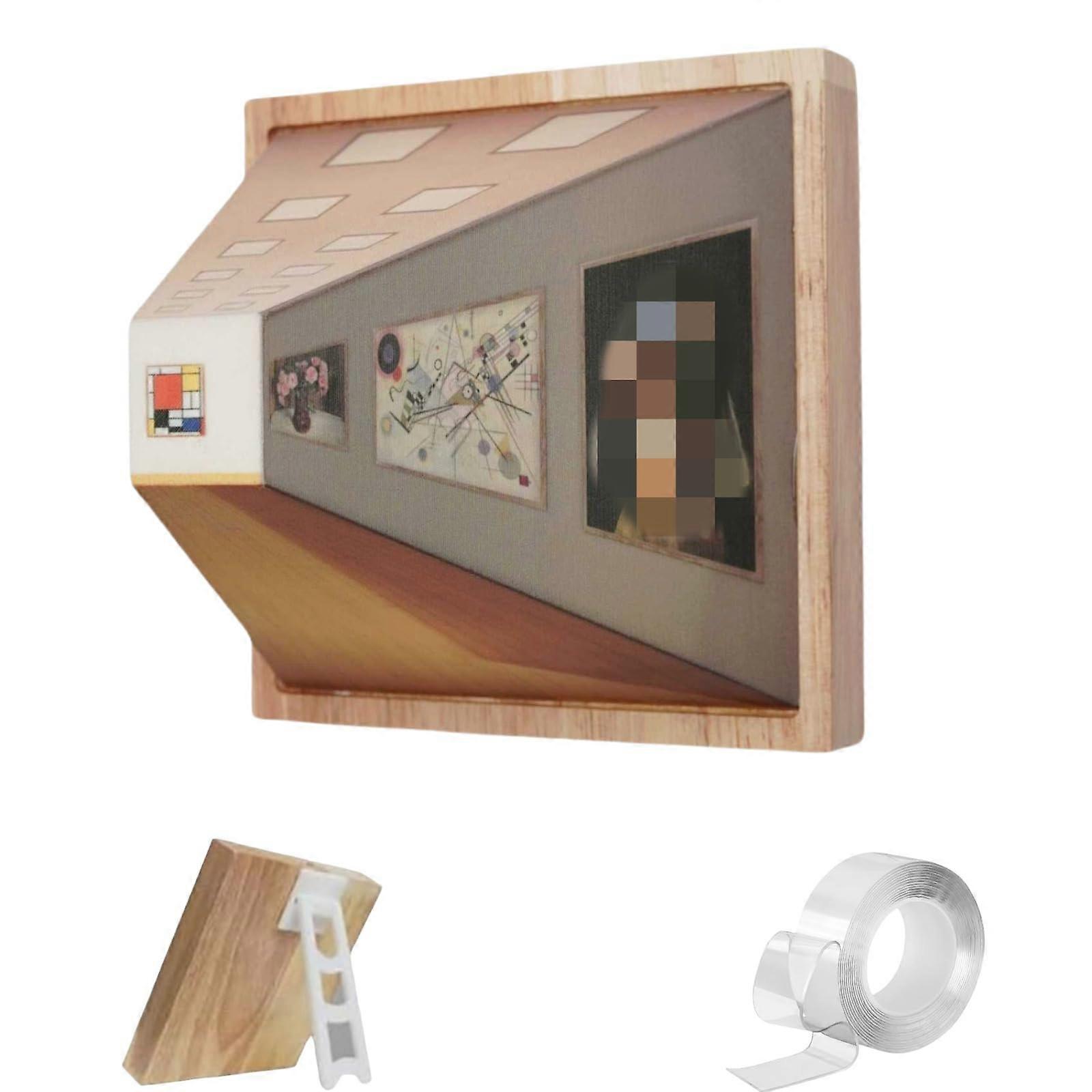 3D Night Light LED Wall Lamp with Immersive Optical Illusion, 3 Color Modes, WallMounted Design