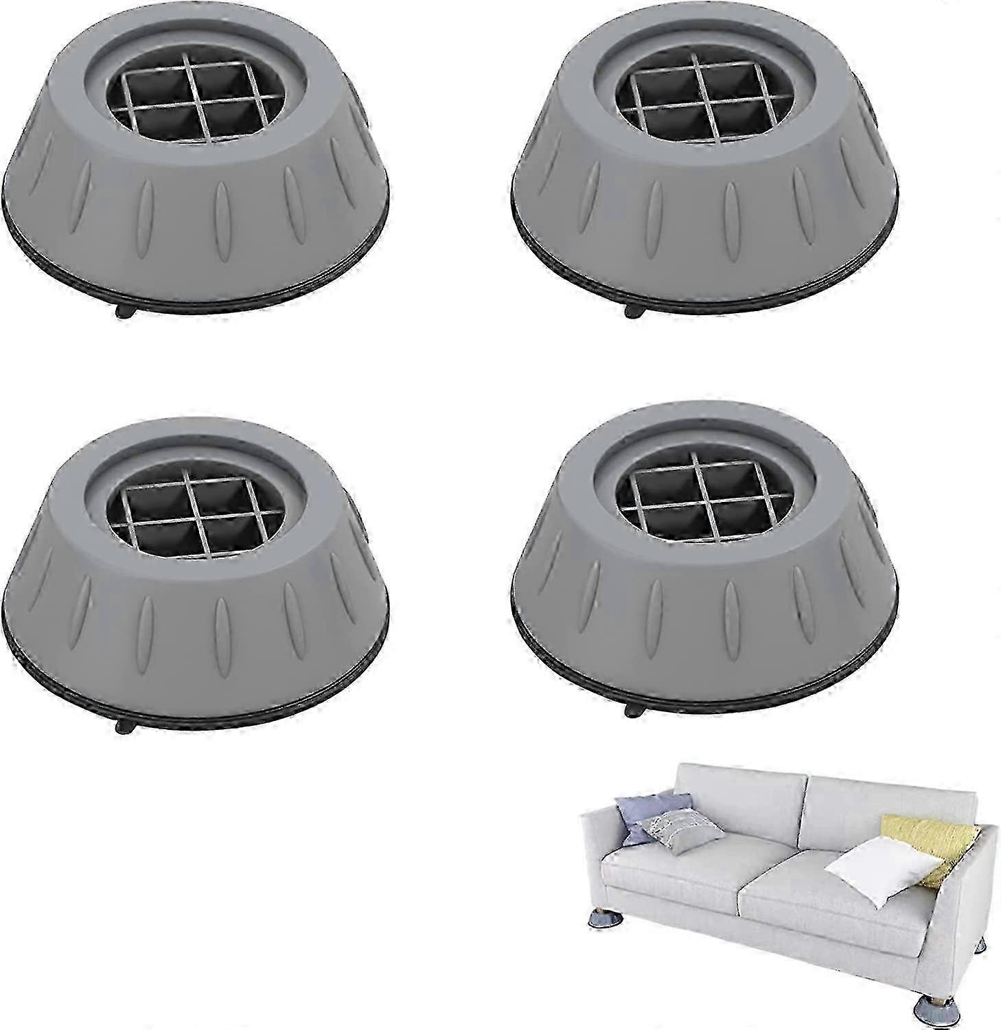 Household Silicone Base Shockproof Pad Washing Machine Fixer 4 Pieces