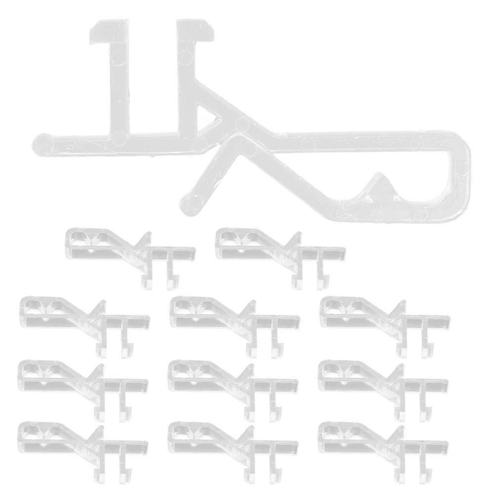 Transparent Valance Clips for Vertical Blinds Hold 12Pcs Set